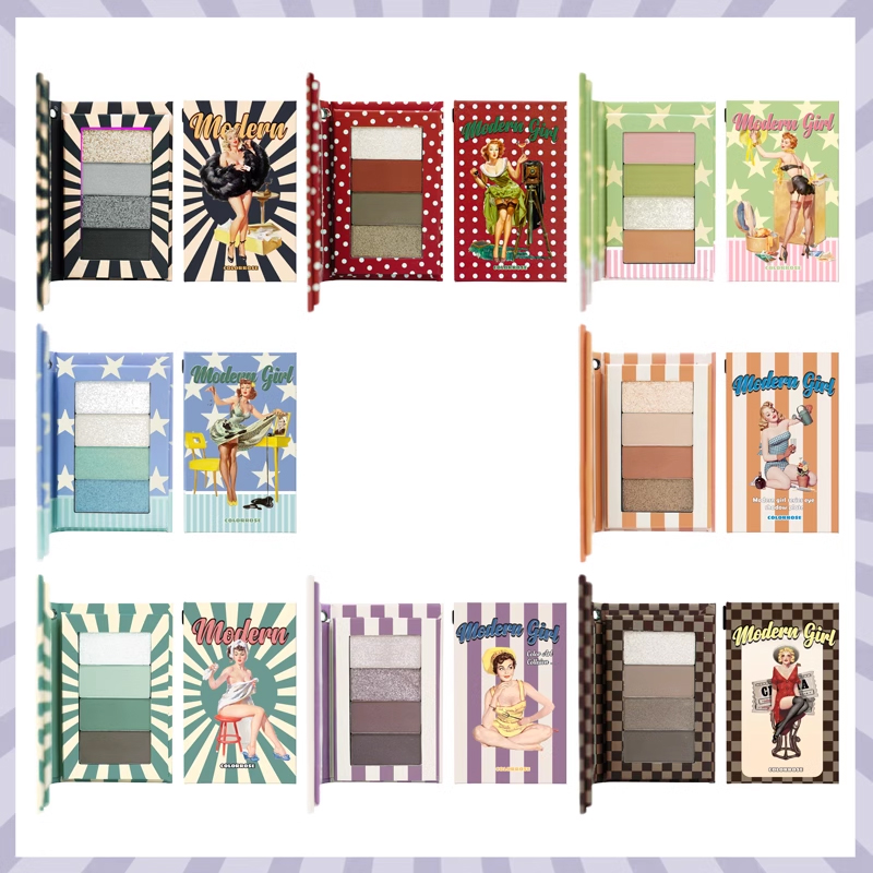 colorrose摩登女郎四色眼影