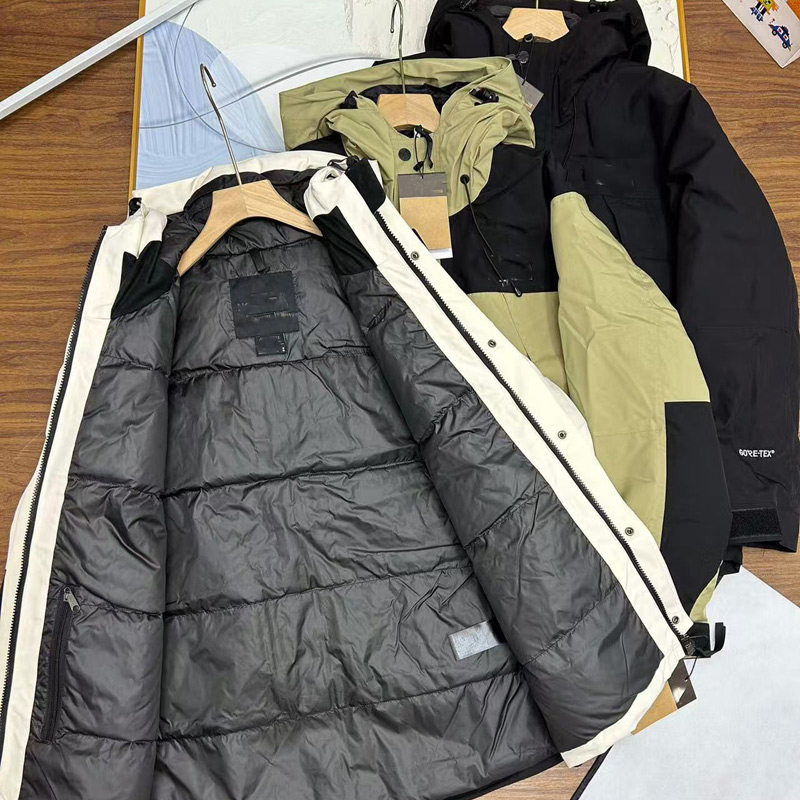 90白鸭绒连帽双层内胆羽绒服