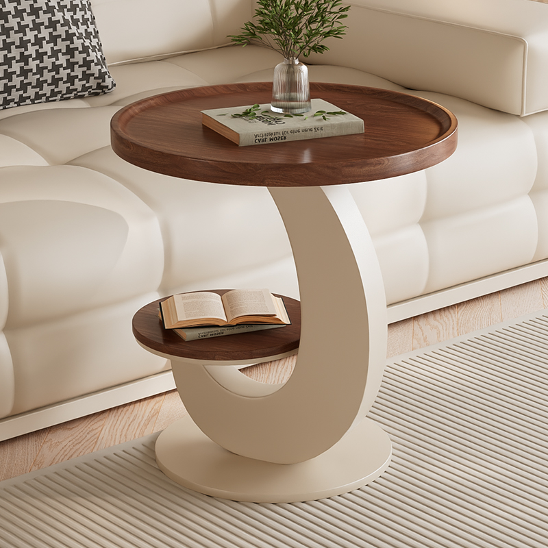 沙发边几实木轻奢高级感客厅