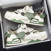 男鞋 4748百搭潮鞋 青少年韩版 特大码 潮流运动休闲厚底防滑板鞋 春季