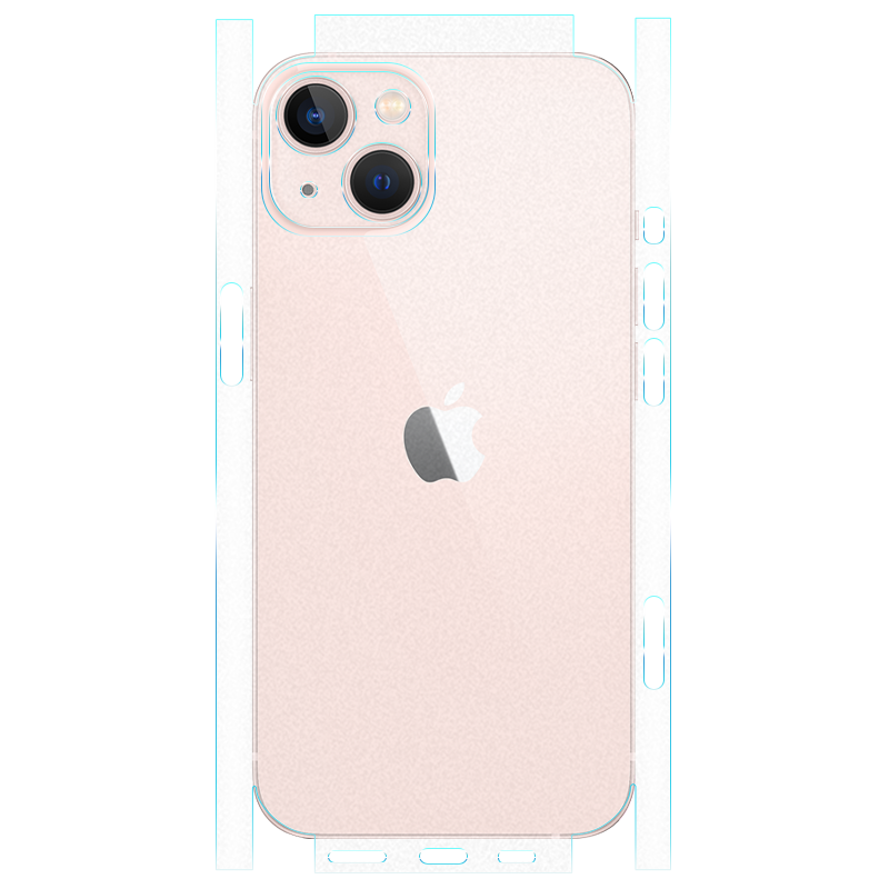 适用苹果13背膜iphone12pro磨砂后膜11promax彩膜13mini贴纸12边框膜13pro全包边水凝膜手机包边保护膜后盖贴