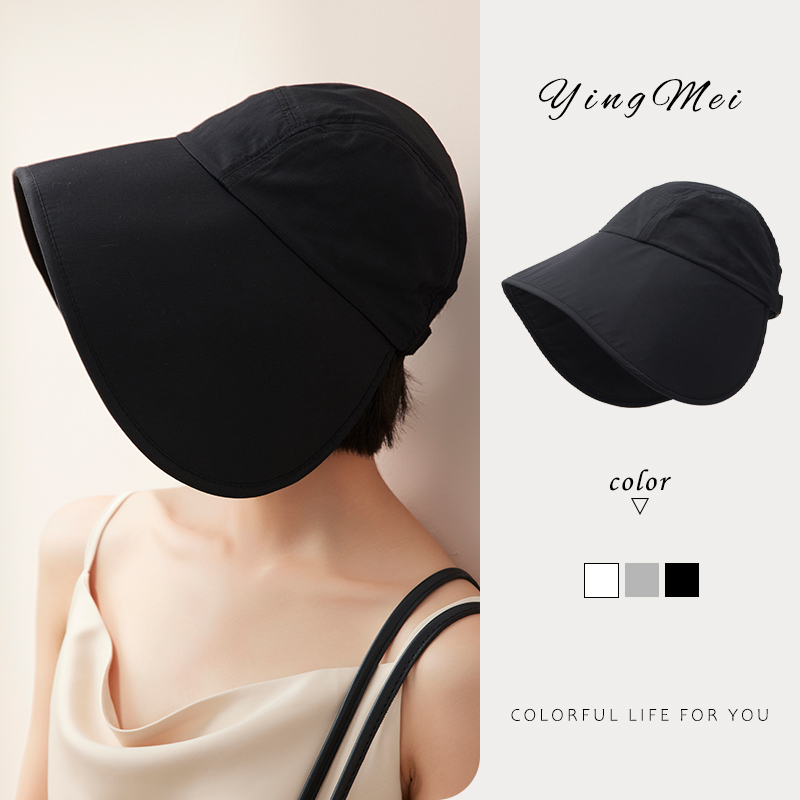 盈妹可扎马尾渔夫帽轻盈凉感锦纶