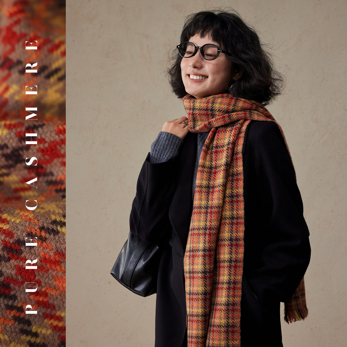 盈妹格纹叙事丨苏格兰复古红棕围巾女高级感礼盒纯山羊绒围脖送人,服饰配件/皮带/帽子/围巾,围巾/丝巾/披肩,淘宝优惠券,粉丝福利购,淘宝优惠卷