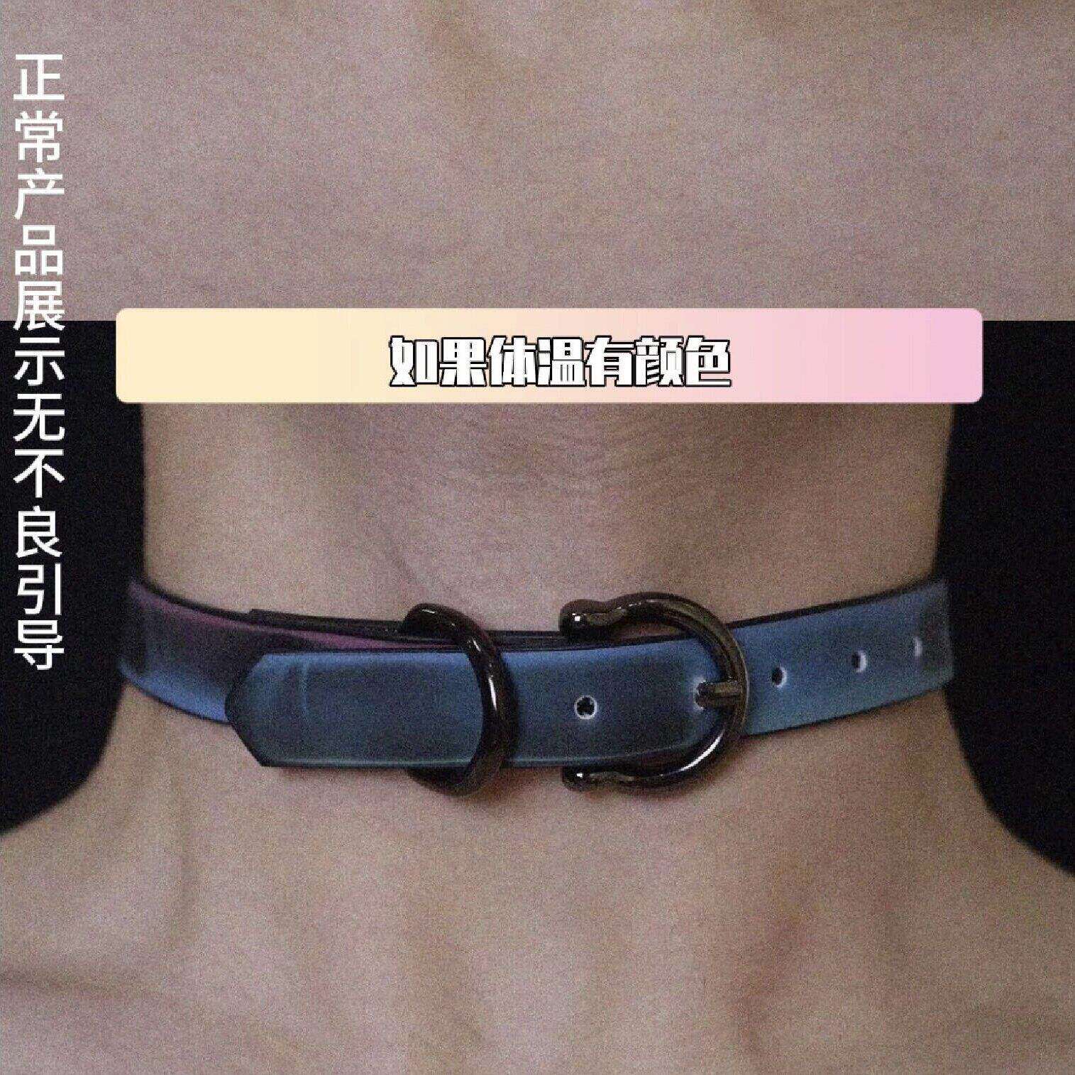 温变项圈情调小狗颈炼夜