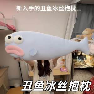 冷冷的冰鱼~丑鱼果冻抱枕