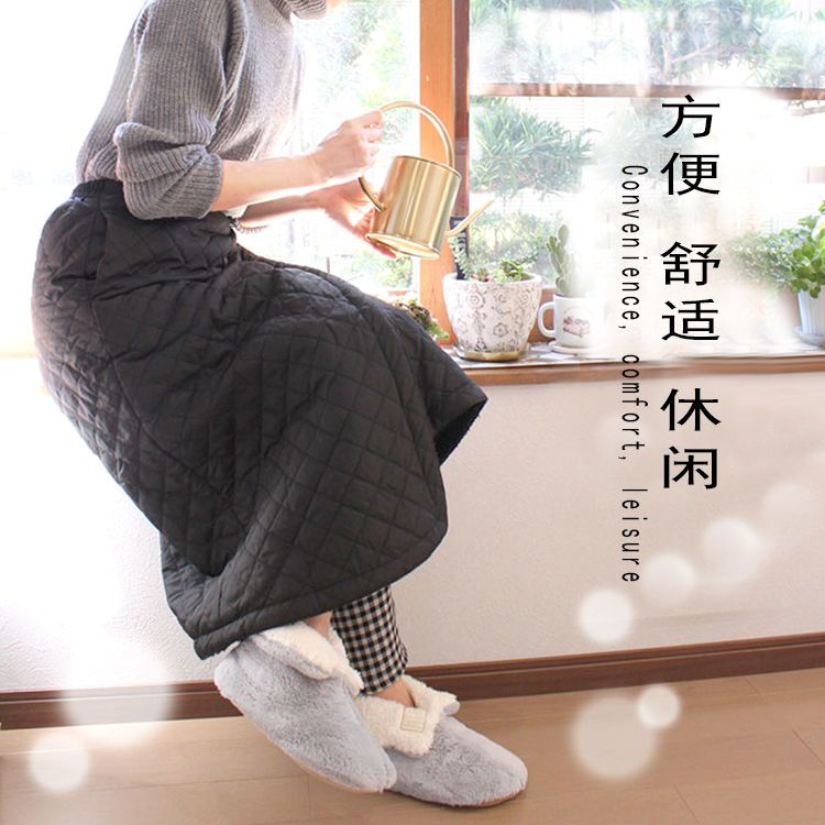护腿棉裙围裙秋冬款半身