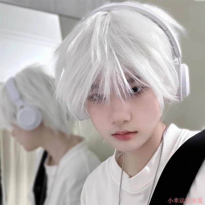 假发男式士短发正太短直发