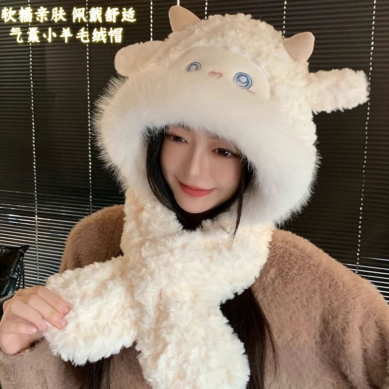2025款小熊防冻防寒防风护脸围巾手套一体帽女冬加绒独特超好看潮 2025款小熊防冻防寒防风护脸围巾手套一体帽女冬加绒独特超好看潮