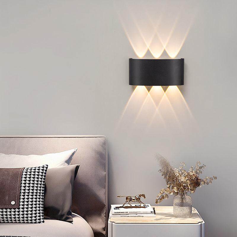 壁灯led卧室床头灯户外防水上下发光门庭院双头灯走廊过道楼梯灯