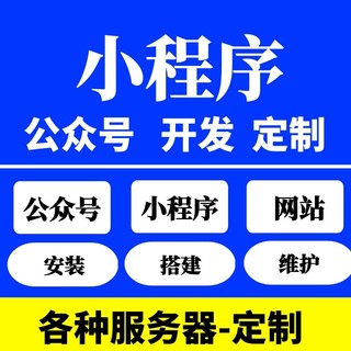 微信小程序开发公众号定制网站接微信支付服务器搭建商城系统开通