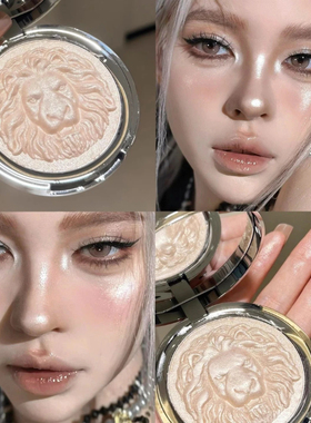 狮子生姜高光细闪修容闪粉鼻侧影提亮脸部珠光水光眼影三合一体盘