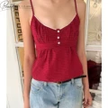 Vintage Red Plaid (3-Button Closure)