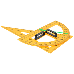 磁性三角板教大号师用教学三角尺教具套装两用圆规数学老师教学制图绘图专用磁吸透明多功能量角器一米直尺