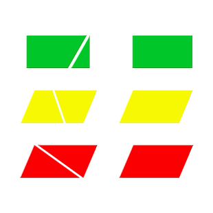 磁性平行四边形面积推导教具梯形三角形计算公式长方形图形变换小学数学教师公开课演示学具多边形平面几何