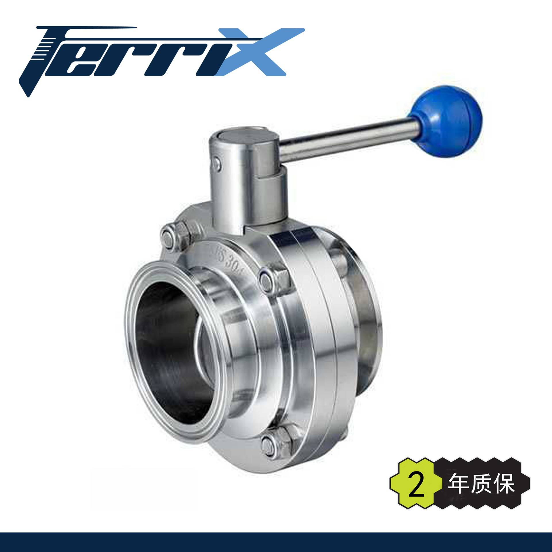 手动现货卫生级316不锈钢卡箍式快装蝶阀厂家直销