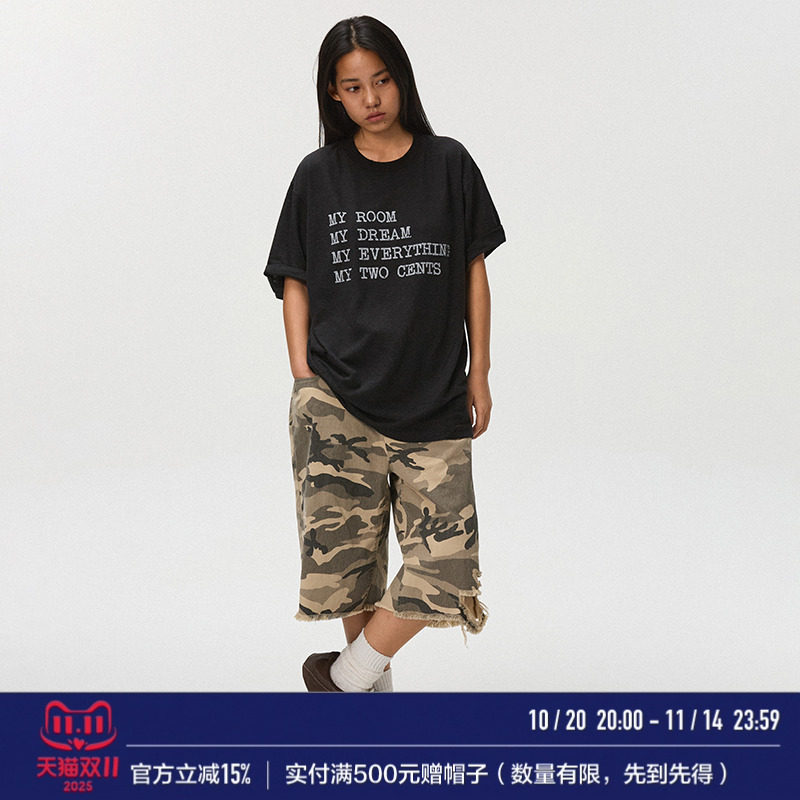 Randomevent亚麻情绪T恤