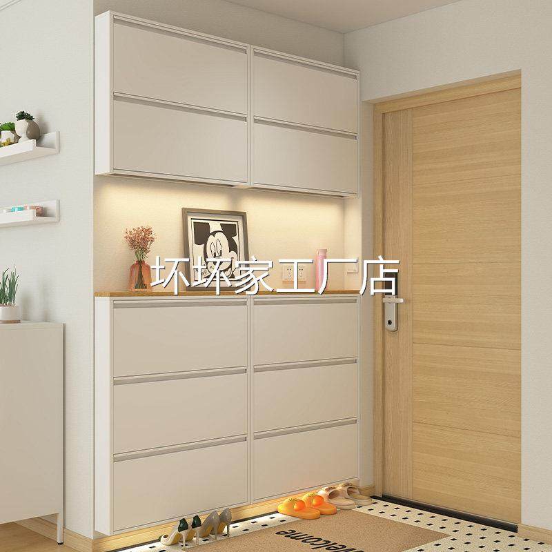 香港包安装包邮12-15cm超薄鞋柜家用门口入户挂墙翻斗鞋柜电梯口,住宅家具,鞋柜,淘宝优惠券,粉丝福利购,淘宝优惠卷