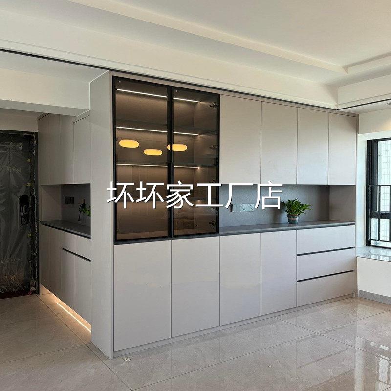 香港包邮包安装佛山全屋定制工厂极简餐边柜酒柜全屋柜子家具定做