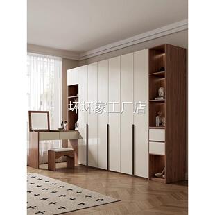 香港包安装包邮斯堪的纳维亚原木风格一门到顶衣柜与电脑桌梳妆台