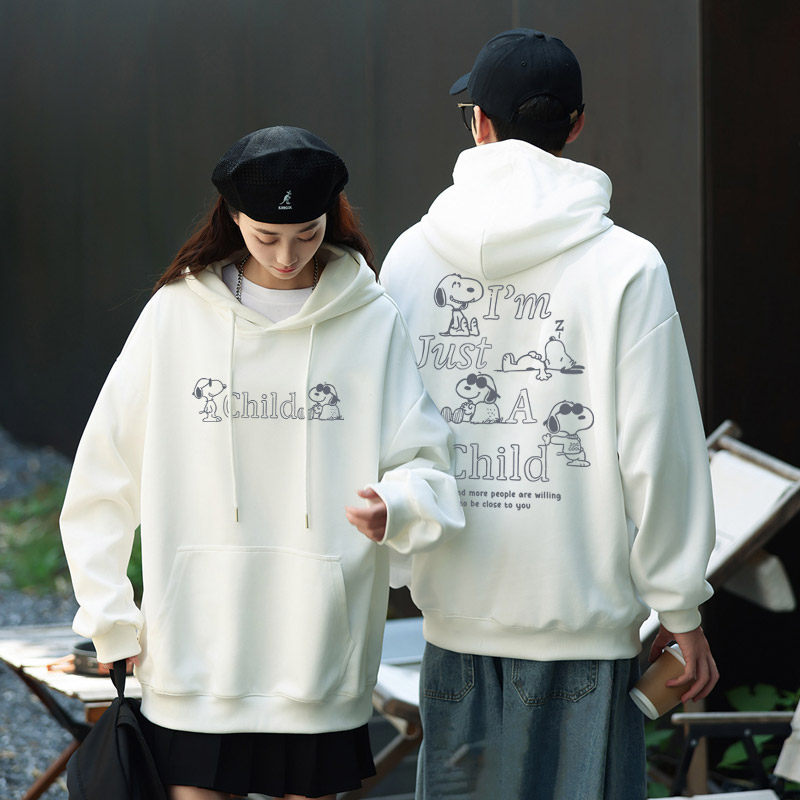 小众设计感卫衣女2026新款秋冬白色连帽宽松个性独特学生加绒上衣