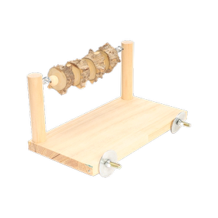 虎皮牡丹玄凤鹦鹉实木站台跳板花椒木啃咬鸟配件鹦鹉鸟用玩具站架