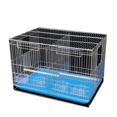 电镀鹦鹉鸟笼子分隔隔断牡丹双间