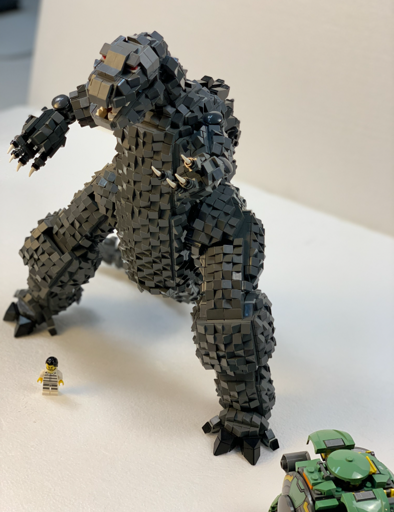 兼容乐高哥斯拉怪兽之王大战金刚积木拼装模型玩具moc