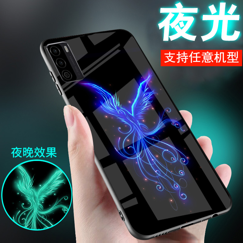 适用华为荣耀x60手机壳x70夜光x50玻璃x40中国古风x50新款x10凤凰x20se情侣x50GT潮酷x70pro男士女生款外套