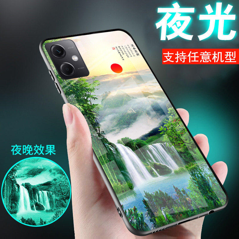 适用三星note20手机壳note10夜光