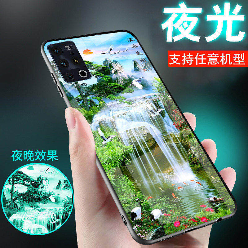 适用魅族21手机壳20夜光18玻璃18S外套新品17流水生财16TH山水画8Spro中国古风潮16XS魅族20pro男士女款