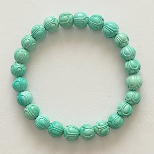 蔷薇视界天然原矿高瓷绿松石手串原创单圈纯手工编绳直播链接