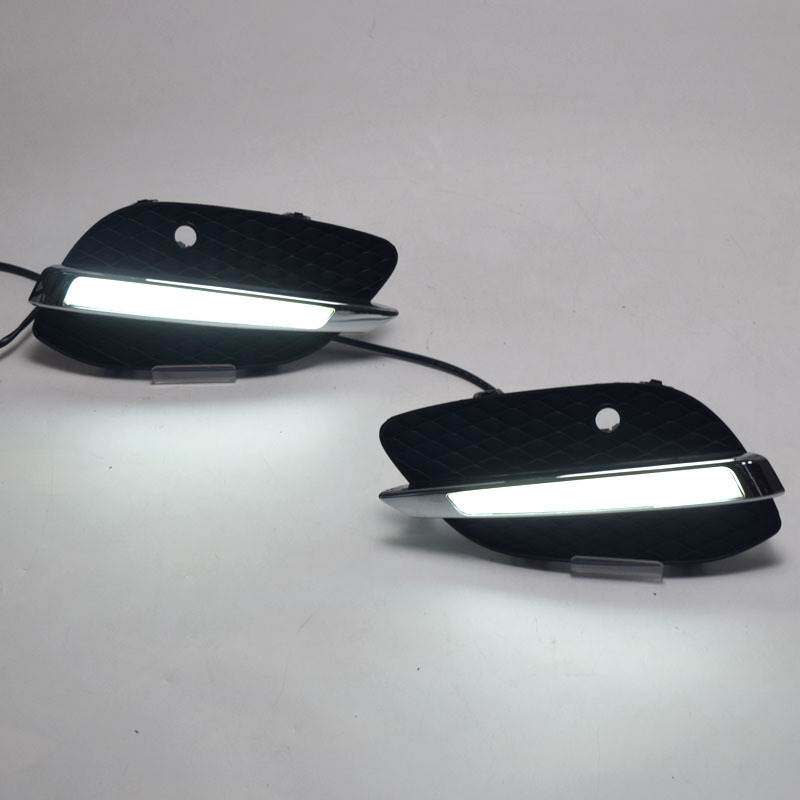 适用于奔驰GLC级X205 15-16年双向光导日行灯 LED日间行车灯 雾灯