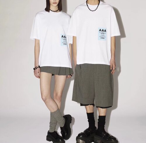 正确版 AMBUSH  AAA Short sleeved T-shirt 印花短袖T恤男女同款
