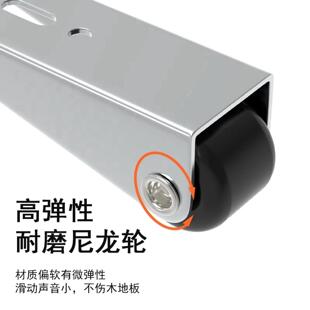 门下垂支撑轨道滑轮平移门底轮承重尼龙万向静音垂直提门神器实用