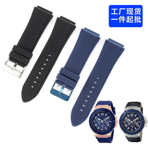 硅胶橡胶手表带适用GUES手表