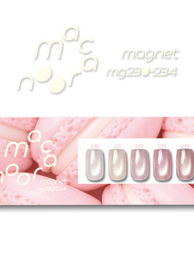 日本enoi新色 Macaron 马卡龙极细猫眼胶甲油胶 mg230-mg234美甲