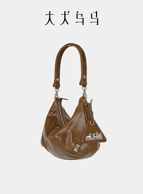 大犬乌马扁舟包2025新款饺子包原创单肩斜挎腋下包高级质感HoBo包