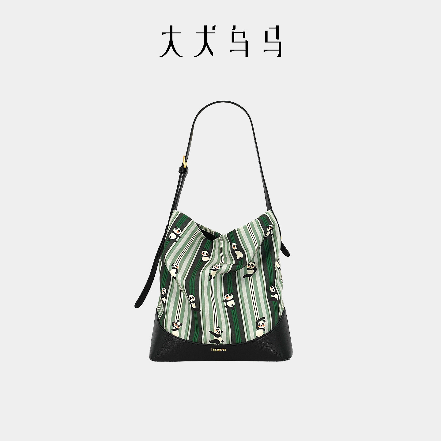 大犬乌马 兜兜包2026新款原创印花帆布包通勤单肩包大容量水桶包,箱包皮具/热销女包/男包,托特包,淘宝优惠券,粉丝福利购,淘宝优惠卷