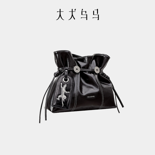 大犬乌马·油蜡炯炯包2026新款 设计师品牌单肩包头层牛皮斜挎包