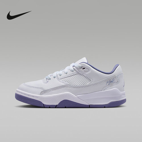 nike耐克大童鞋2025秋JORDAN FLIGHT COURT (GS)休闲鞋HF3333-115