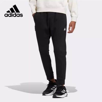 Adidas/阿迪达斯运动裤男子休闲束脚训练加绒保暖针织长裤 IB2769