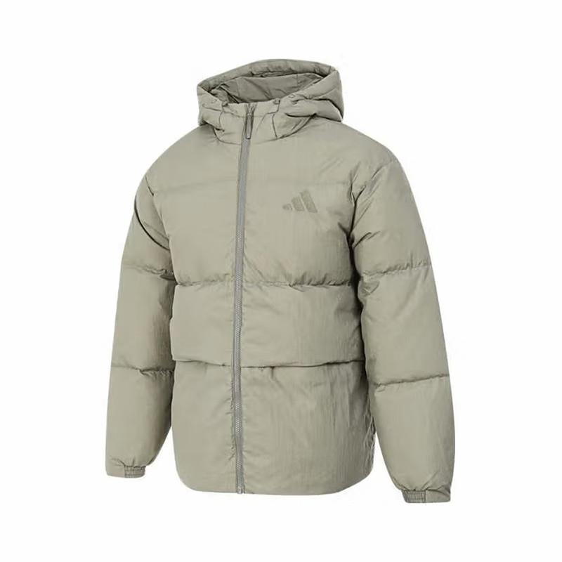 阿迪达斯2024秋季新款男子羽绒夹克连帽外套保暖羽绒服冬JM4625