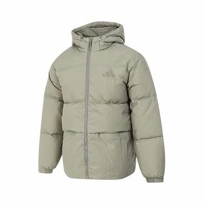 阿迪达斯2024秋季新款男子羽绒夹克连帽外套保暖羽绒服冬JM4625