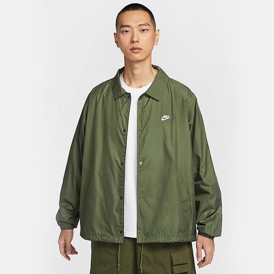 Nike耐克外套男2025春季新款宽松复古刺绣休闲翻领夹克FN3317-222