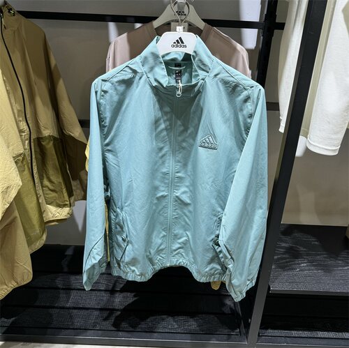 阿迪达斯男立领梭织运动外套