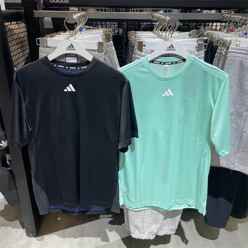 adidas阿迪达斯短袖男训练运动休闲宽松圆领透气t恤IB7915 IB7918