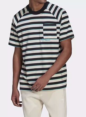 Adidas阿迪达斯三叶草短袖男子夏季休闲运动圆领t恤HT1662 HT1663