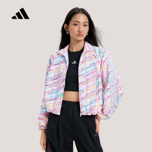 adidas阿迪达斯外套女2026春舞动系列梭织立领夹克KS0031 KS0274