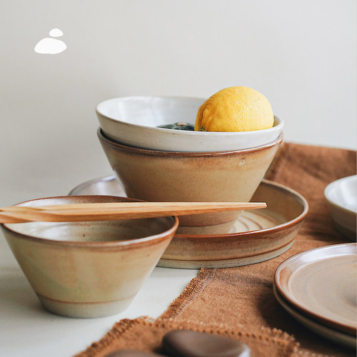 复古侘寂丨山野中式斗笠碗