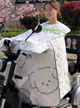 加大摩托车踏板车电动车挡风被夏季防晒薄春秋四季防水电瓶防风罩